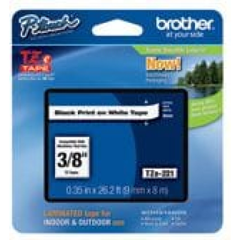 Brother taśma TZE-221 (black on white)