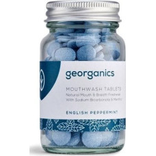 Georganics Naturalne tabletki do płukania jamy ustnej Peppermint, 180 tabletek