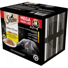 Sheba tray sauce poultry/chicken/ turkey - wet cat food - 32x85 g