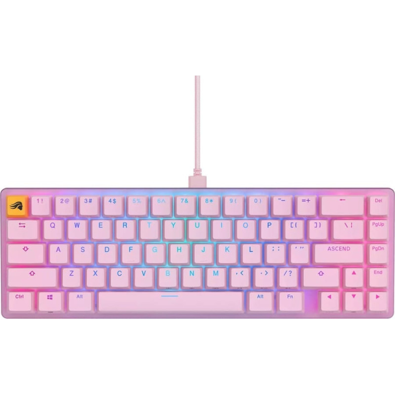 Glorious Pc Gaming Race Glorious GMMK 2 Compact Tastatur - Fox Switches, ANSI-Layout, pink