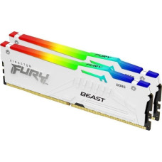 Kingston Pamięć Kingston Pamięć DDR5 Fury Beast RGB 64GB(2*32GB)/5200 CL40 Biała