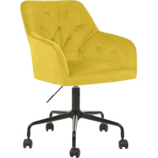 Beliani Krzesło biurowe Beliani Krzesło biurowe regulowane welurowe żółte ANTARES Lumarko!