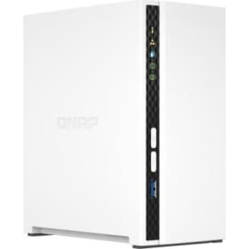 Qnap TS-233 NAS/krātuves serveris Mini Tower Ethernet LAN Balts Cortex-A55