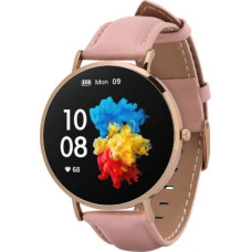 Garett Electronics Smartwatch Garett Electronics Garett Verona złoto-różowy skórzany