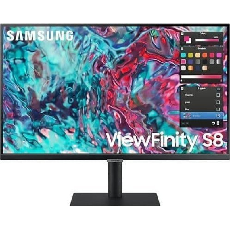Samsung ViewFinity S8 S27B800TGU (69 cm (27 Zoll), schwarz, UltraHD/4K, IPS, Thunderbolt 4, HDMI)