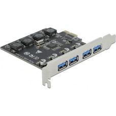 Delock Kontroler Delock PCIe 2.0 x1 - 4x USB 3.2 Gen 1 (90509)