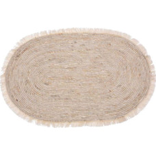 H&S Decoration Dywan jutowy owalny z frędzlami 80x50 cm