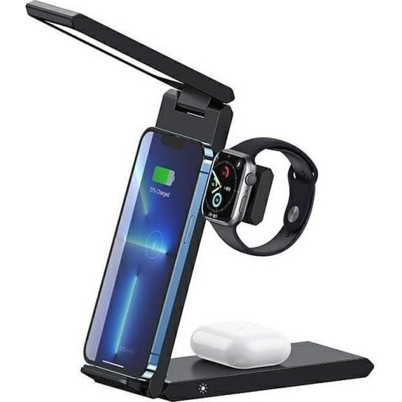 Usams Ładowarka Usams Ładowarka indukcyjna 3w1 15W Smartwatch Słuchawki Telefon