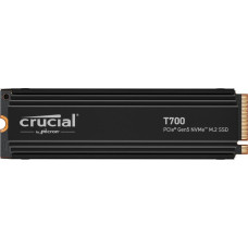 Crucial SSD T700 2TB M.2 PCIe Gen5 NVMe TLC Write speed 11800 MBytes/sec Read speed 12400 MBytes/sec TBW 1200 TB