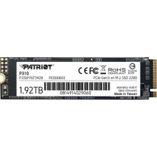 Patriot Dysk SSD Patriot P310 1.92TB M.2 2280 PCI-E x4 Gen3 NVMe (P310P192TM28)