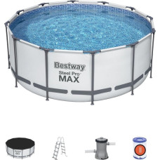 Bestway Basen Ogrodowy Stelażowy 12FT 366x122 cm SteelPRO 56420 12w1