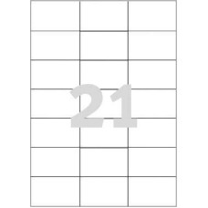 Avery Zweckform AVERY LABEL 70X42 3MM INKJETLASERCOPY universal-labels Inkjet laser color-laser copier weiss 70x42,3mm 2100 Etiketten - 3652