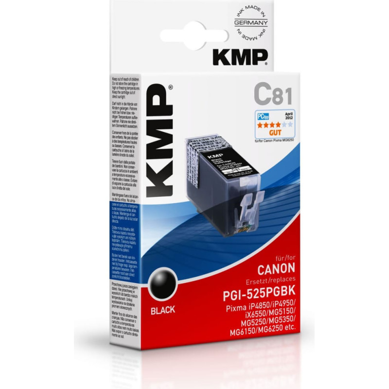 KMP Tusz KMP C81 Tusz czarny do PGI-525 PGBK (1513,0001)