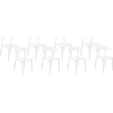 Beliani Zestaw 8 krzeseł do jadalni białe GUBBIO Lumarko!