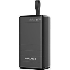 Awei Powerbank Awei AWEI PowerBank P171K 60000mAh 65W czarny/black USB/2xPD wyświetlacz