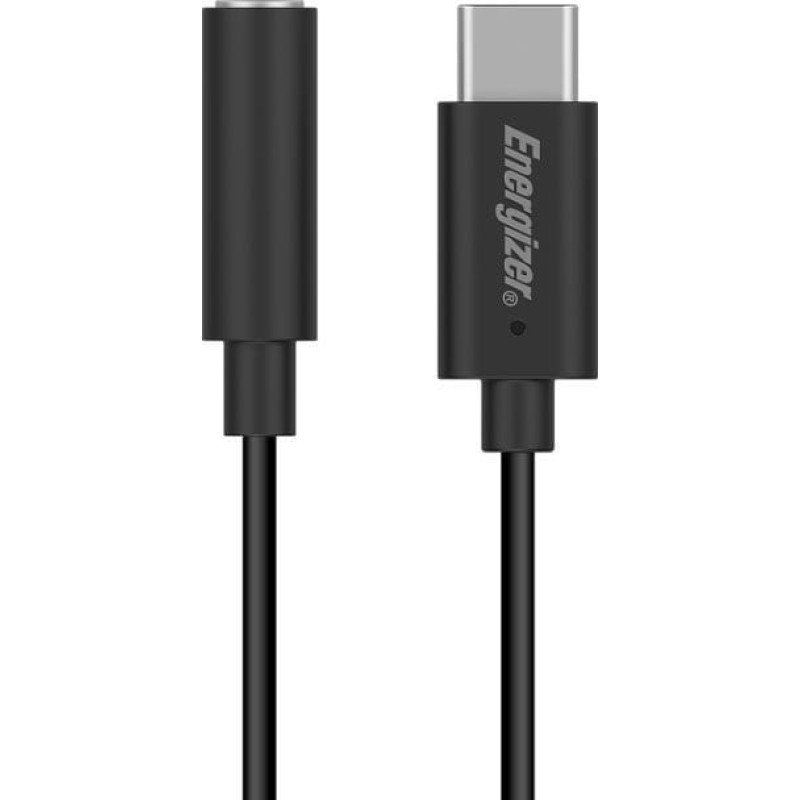 Energizer Adapter AV Energizer Energizer Ultimate - Adapter audio USB-C do jack 3,5 mm 11 cm (Czarny)