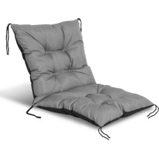 Aio Europe Poduszka ogrodowa na krzesło, szara 50x50x50 cm