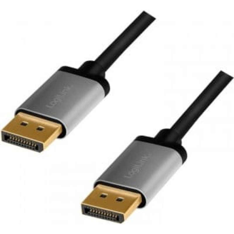 Logilink DisplayPort cable, 4K/60 Hz,DP/M do DP/M,alu, 2m