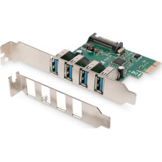 Digitus Kontroler Digitus PCIe 2.0 x1 - 4x USB 3.0 (DS-30221-1)