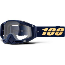 100 Bon 100% Gogle 100% RACECRAFT BAKKEN (Szyba Przezroczysta Anti-Fog + 10 Zrywek) (NEW)