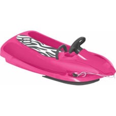 Hamax Sanki plastikowe Sno Zebra z hamulcami z kierownicą różowe (N0619)
