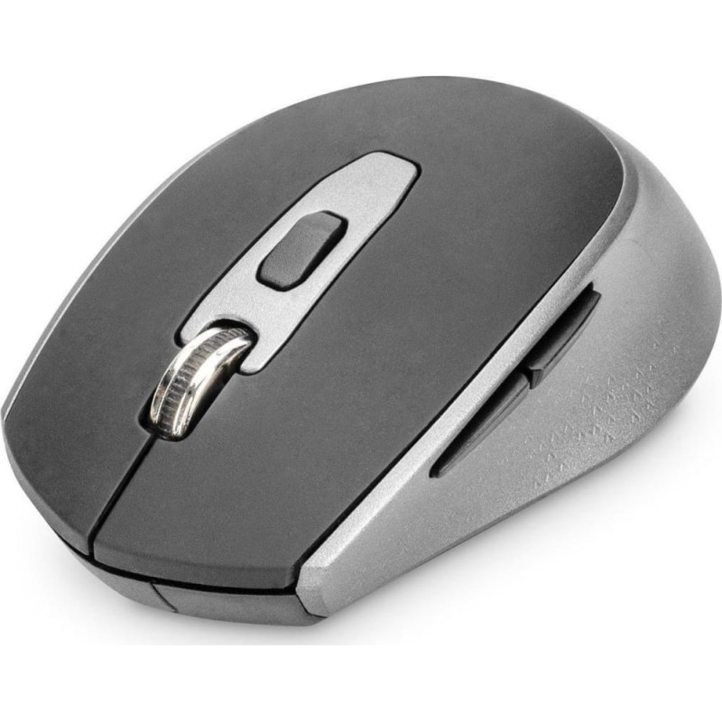 Digitus Mysz Digitus Mysz bezprzewodowa DIGITUS optyczna 1600 DPI 6 przycisków 2,4 GHz, czarno-szara