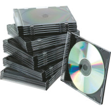 Noname Pudełko na płytę CD/DVD slim przeźroczyste 25szt. (5706002022105)