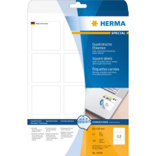 Herma Etykiety odklejalne 10109 Movables, A4, kwadratowe, 60 x 60 mm, białe, papier matowy, 300 szt (10109)