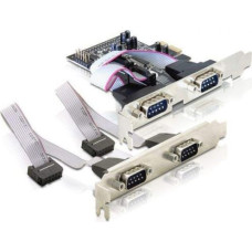 Delock Kontroler Delock PCIe x1 - 4x RS-232 DB9 (89178)