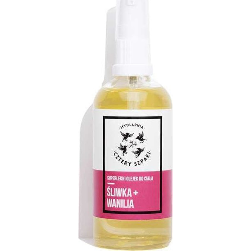 Mydlarnia Cztery Szpaki Superlekki Olejek Śliwka + Wanilia 100 ml - Cztery Szpaki