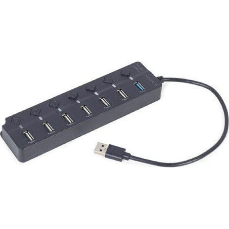 Gembird HUB USB Gembird I/O HUB USB3 7PORT/UHB-U3P1U2P6P-01 GEMBIRD