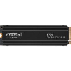 Crucial SSD T700 1TB M.2 PCIe Gen5 NVMe TLC Write speed 9500 MBytes/sec Read speed 11700 MBytes/sec TBW 600 TB