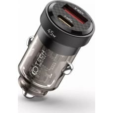 4Kom.pl Ładowarka 4kom.pl Ładowarka samochodowa CC45W USB USB-C Type C 2-Port Car Charger PowerDelivery PD 45W QuickCharge QC 3.0 Black