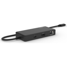 Belkin Podróżna stacja dokująca USB C 5-w-1, obsługa jednego wyświetlacza do 4K, HDMI, USB-C USB-A GbE Chromebook/PC/Mac