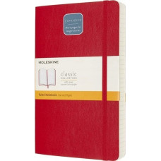 Moleskine Notes MOLESKINE Classic L (13x21 cm), w linie, miękka oprawa, scarlet red, 400 stron, czerwony