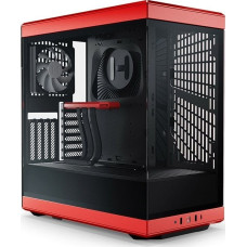 Hyte Y40 (rot/schwarz, Tempered Glass)