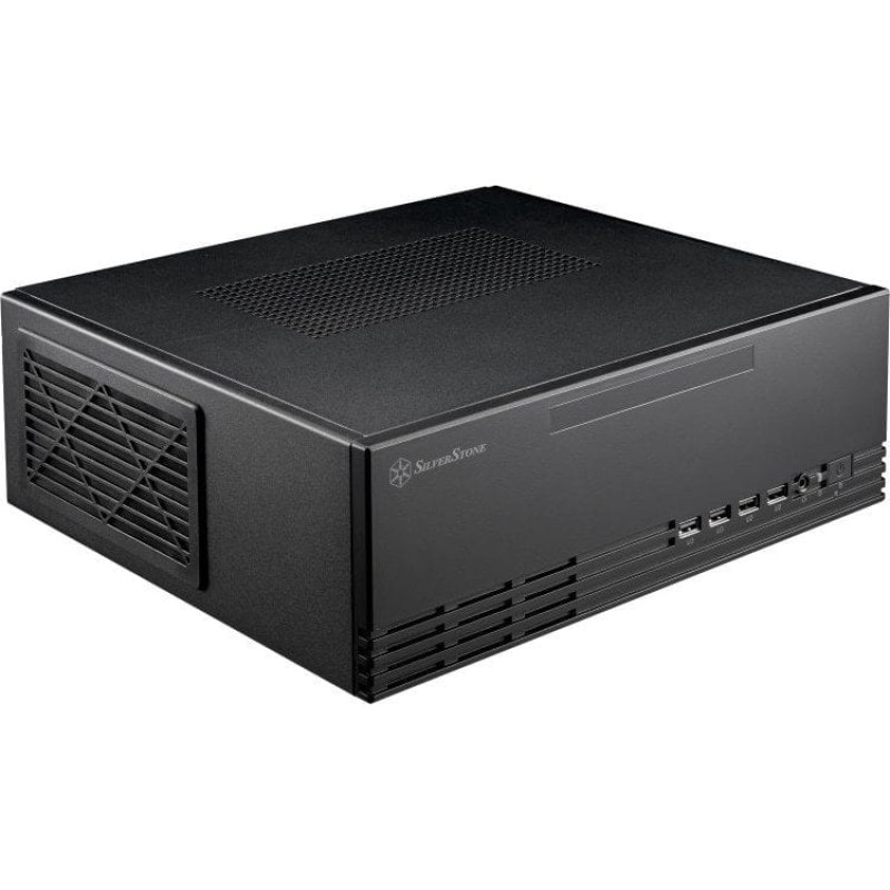 Silverstone Obudowa SilverStone SilverStone SST-ML11B Milo Slim HTPC Micro-ATX Gehäuse - schwarz