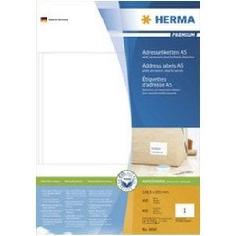 Herma Etykiety samoprzylepne A5 148.5 x 205mm / 400 sztuk (8690)