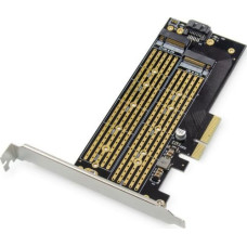 Digitus Kontroler Digitus PCIe 3.0 x4 - M.2 PCIe + M.2 SATA (DS-33172)