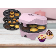 Bestron Bestron 3-in-1 Cakemaker ASW238P, Muffin Maker (Pink)