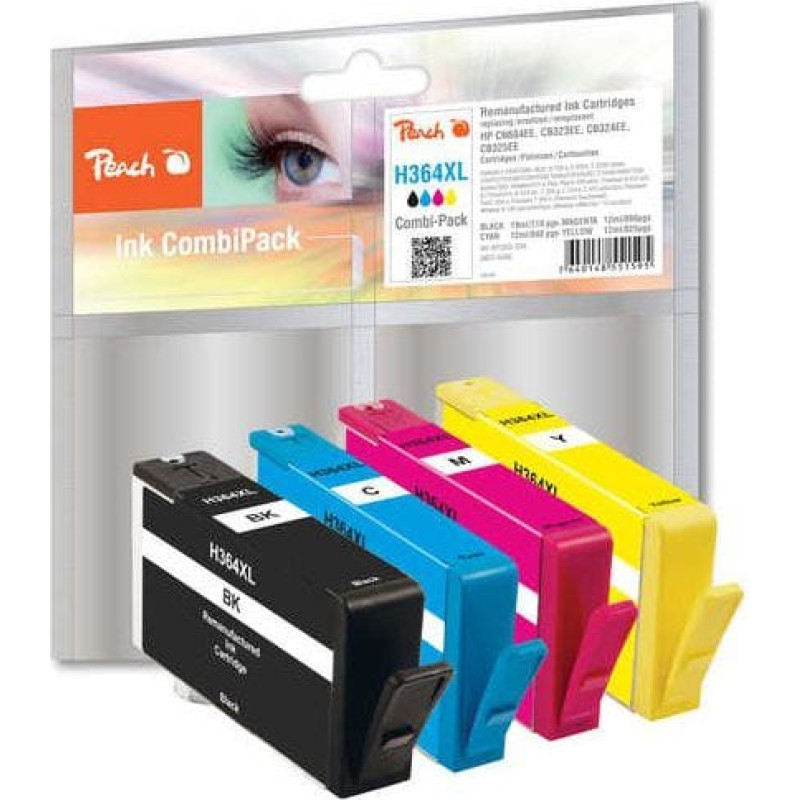 Peach Tinte Spar Pack PI300-295 (kompatibel zu HP H364XL)