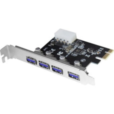Logilink Kontroler LogiLink PCIe 2.0 x1 - 4x USB 3.0 (PC0057)