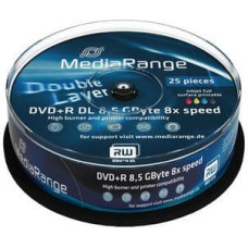 Mediarange DVD+R DL 8.5 GB 8x 25 sztuk (MR474)
