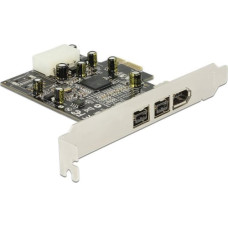 Delock Kontroler Delock PCIe x1 - 2x FireWire 800 + 1x FireWire 400 (89153)