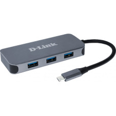 D-Link HUB USB D-Link D-Link DUB-2335  6-in-1 USB-C Hub mit HDMI/USB-PD/GBE retail