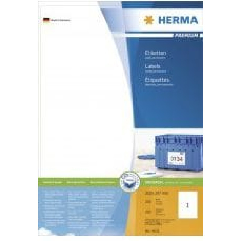 Herma Etykiety Premium A4, białe, papier mat, 200 szt. (4631)