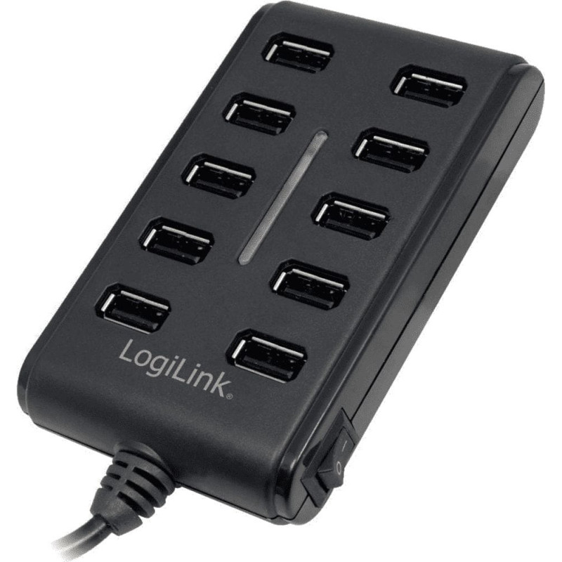 Logilink HUB USB LogiLink 10x USB-A 2.0 (UA0125)