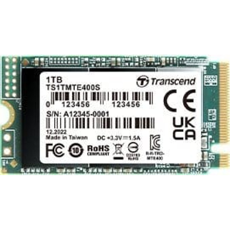 Transcend Dysk SSD Transcend SSD 1TB Transcend M.2 MTE400S (M.2 2242) PCIe Gen3 x4 NVMe