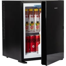 MPM -30-MBS-06/L Minibar refrigerator Freestanding Black with GLASS FRONT BLACK