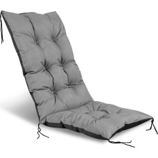 Aio Europe Poduszka ogrodowa na krzesło, szara 50x50x80 cm